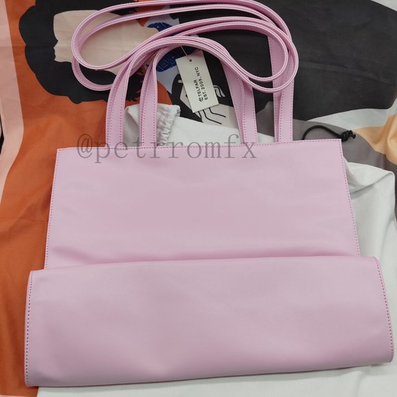 Telfar Medium Pink Shopping Bag tote - Picture 4 of 12